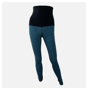 Pure Barre Leggings XS Splits 59 Gemini Three Way Tight Blue Black High Rise‎